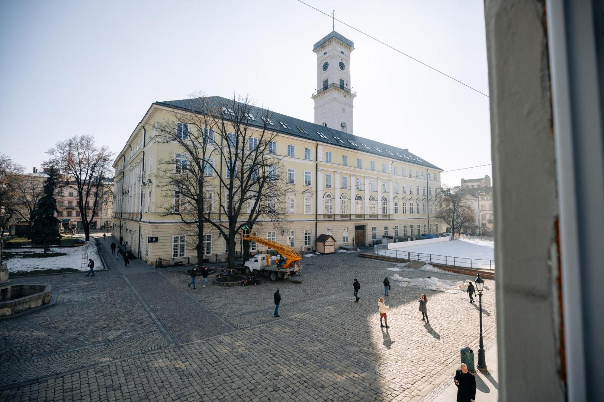 View On Rynok Square Apartments Lviv Eksteriør bilde